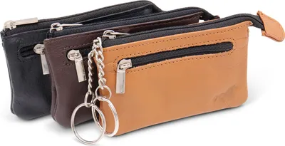 Produktbild von Safekeepers Schlüsseletui - 3 Stück - Schlüsseltasche Schwarz, Braun und L.Braun