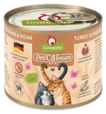 Image de GRANATAPET DeliCATessen Turquie et faisan - nourriture humide pour chats - 200 g