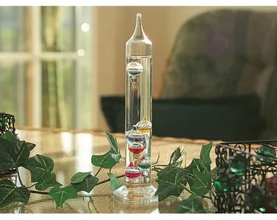 Image de Thermomètre de Galilée en verre 37 cm