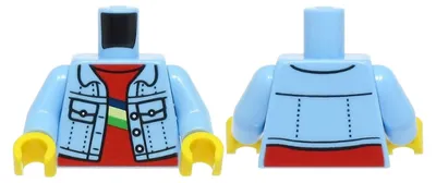 Image de Veste en jean de couleur bleu très clair LEGO (973pb4601c01) – neuve