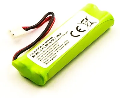Produktbild von Akku für Medion GP1039 NiMH 2,4 Volt 500 mAh grün.