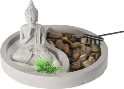 Obrázek produktu pro Zahrada ZEN s figurkou buddhy, relaxační sada, O 19 cm