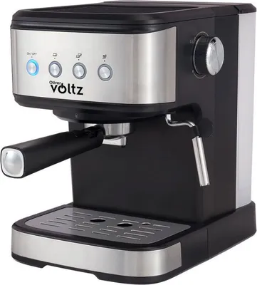 Obrázek produktu pro Espresso kávovar Oliver Voltz OV51171F, 1,2 l, 20 barů, 1100 W, krémový disk, černá/nerezová ocel
