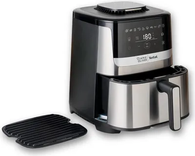 Tefal Jamie Oliver Easy Fry Silence Deluxe Heißluftfritteuse mit 10 Programmen