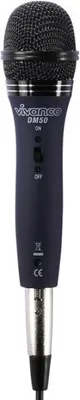 Obrázek produktu pro ViVanco™DM 50, Dynamic microphone (mono), Kabel, Černá, Modrá, 5 m, 330 mm, 85 mm, 70 mm