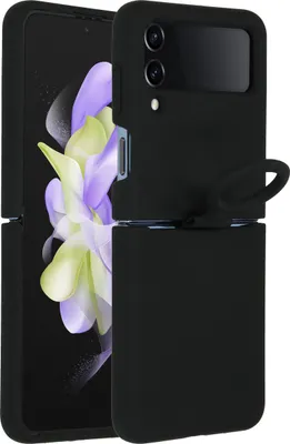 Produktbild von Accezz Liquid Silikoncase Samsung Galaxy Z Flip 4 - Schwarz