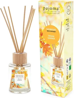 Produktbild von Raumduft Indian Summer100ml mit Holzaufsatz Pajoma