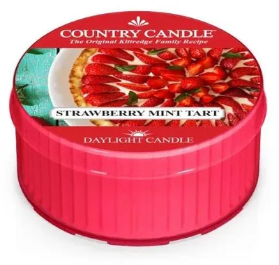 Imagen del producto de Vela aromática Country Candle, aroma "Tarta de fresa y menta" (42 g)