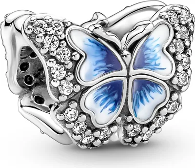 Produktbild von Pandora Moments Blauer Schmetterling Charm Sterling-Silber, Zirkonia
