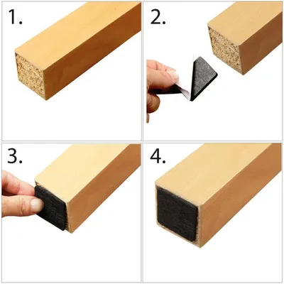 Obrázok produktu pre Plstené klzáky Podlahové klzáky čierne samolepiace na výber v okrúhlom a štvorcovom prevedení (okrúhly Ø 28 mm)