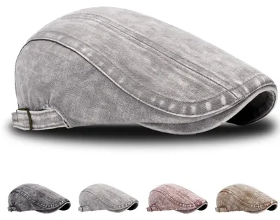Zdjęcie produktu dla Czapka letnia męska, bawełna, rozmiar 57-61 cm, styl retro, idealna na co dzień