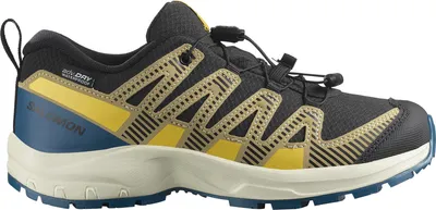 Produktbild von Salomon XA PRO V8 WP J Black/Gray Green/Powder Giallo 31