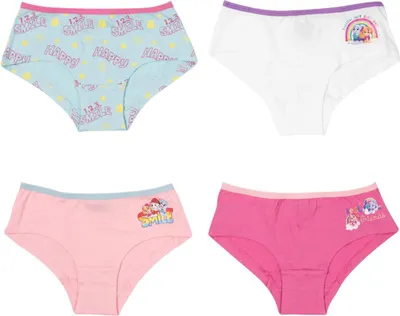 Produktbild von Paw Patrol Mädchen-Slips im 4er Pack – 100% Baumwolle, fröhliche Designs 110/116 cm
