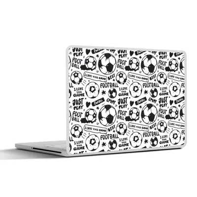 Produktbild von MuchoWow® Laptop Aufkleber Sticker Cover Fußball - Sport - Zitate - Muster 30x21 cm - Sticker für Laptop - Selbstklebend