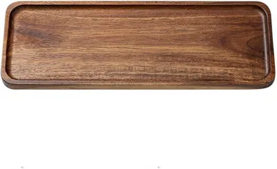 Produktbild von Massives Holztablett rechteckig, 29 x 10,5 cm, natürliches Holz, für die Küche