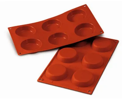 Produktbild von Silikon-Backform, 175x300x18 - 6 Formen