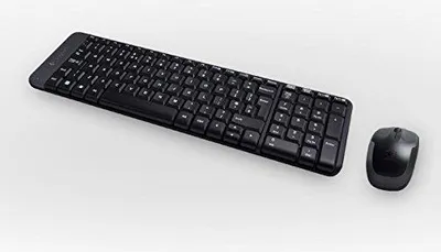 Produktbild von Logitech Wireless Combo MK220, Kabellos, USB, Schwarz, Maus enthalten