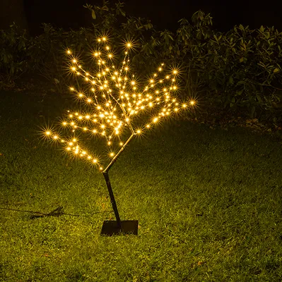 Produktbild von Lichterbaum ca. 80cm hoch mit 198 warmweißen LEDs und transparentem Kabel