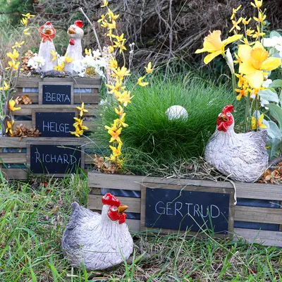 Produktbild von Keramik Deko Huhn Osterfigur 16×12×12cm Dekoration
