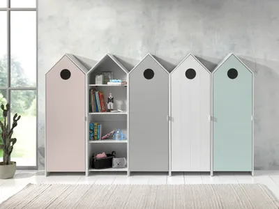 Image de Ensemble d'armoires Casami pour chambre d'enfant Coloré