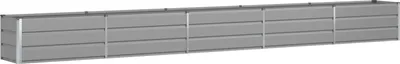 Immagine prodotto di vidaXL Fioriera Grigio chiaro 480 x 50 x 45 cm Acciaio zincato