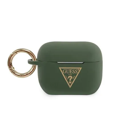 Immagine prodotto di Guess Guacaplstlka Airpods Pro Coverkhaki Silicone Triangle Logo