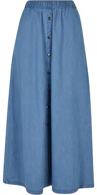 Image de Urban Classics - Jupe longue légère pour femmes TN472 (XS) (bleu ciel délavé)
