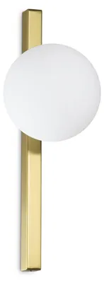 Produktbild von Zeitgenössische Wandleuchte Binomio Metall Messing 1 Licht G9 4W 3000K Ip20