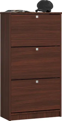 Produktbild von Akord Schuhschrank 3-Türig Wenge 60X29X113 Cm