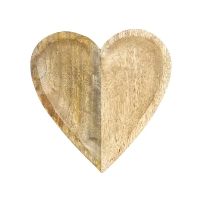 Immagine prodotto di Mars & More: Ciotola a forma di cuore, legno di mango, 25 cm