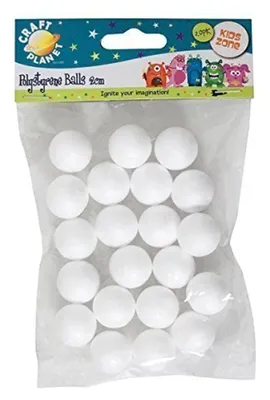 Obrázek produktu pro Polystyrenové kuličky, průměr 2 cm (20 kusů)
