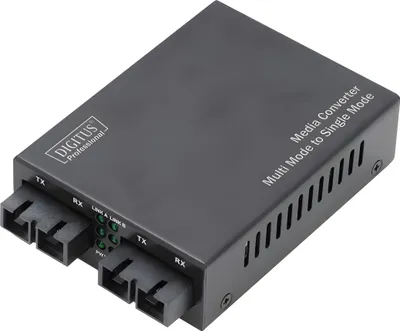 Immagine prodotto di Convertitore multimediale Fast Ethernet multimodale/singolo DIGITUS DN-82024