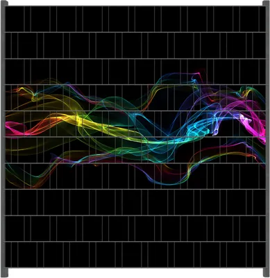 Produktbild von Wallario Zaunsichtschutz mit Motiv Bunter Rauch vor schwarzem Hintergrund für Ein- und Doppelstabmatten Zäune in der Größe 200 x 200 cm