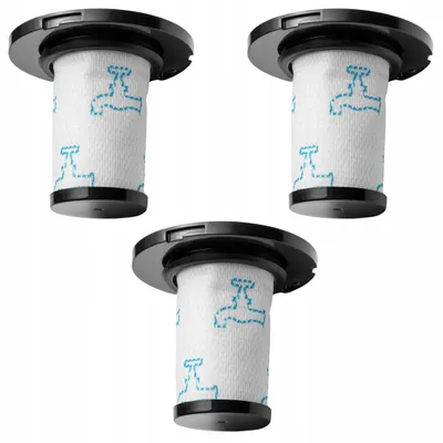 Produktbild von Staubsaugerfilter - 3 Stück - HEPA-Filter - Hochwertiger Ersatz - Tefal X-Force Flex 11.60 12.60 14.60 15.60 - Rowenta X-Force