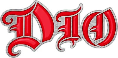 Image de Dio - Logo - Insignes - Découpe métal de base RO12651 (Taille unique) (Rouge/Gris)