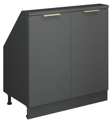 Obrázok produktu pre Šikmá skriňa Vicco Rion Antracitové zlato 80 x 81.6 cm s 2 dverami, Model 59734
