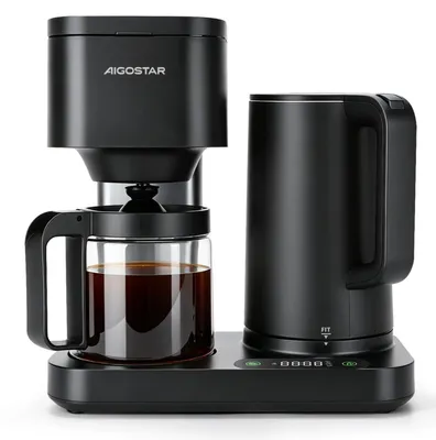 Filterkaffeemaschine 3-in-1, 1,3 l, 1600 W, schwarz