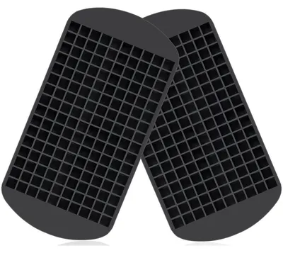 Obrázok produktu pre Malá forma na ľadové kocky, silikón, 160 kociek, 1x1 cm, čierna