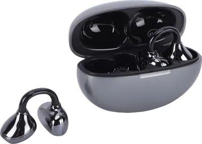 Produktbild von Clamp On Earbuds Open Back Wireless Bluetooth 5.49 Kopfhörer mit Mikrofon 80 Stunden Spielzeit ENC-Geräuschunterdrückung IPX5 wasserdicht Sport-Ohrhörer für Fitness