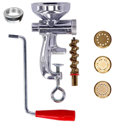 Nudelmaschine mit 3 Matrizen für Spaghetti, Makkaroni & Bucatini