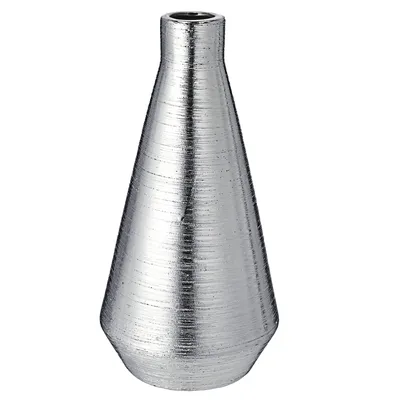 Produktbild von Cepewa Vase - Keramik - Silber - 14 x 28 cm