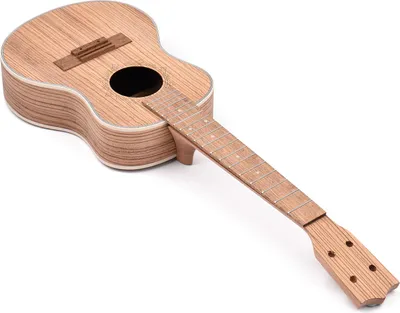 Productafbeelding van Ukulele-bouwset, 26 inch, tenor-ukulele, 4 snaren, Hawai-gitaarset, paneel van zebrahout, palissander toets met stemmechanieken, snaren, brugpennen, eindstiften met schroeven