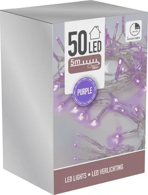 Produktbild von 50er LED Lichterkette - ca. 5 m - 6 Farben - 1 Stück