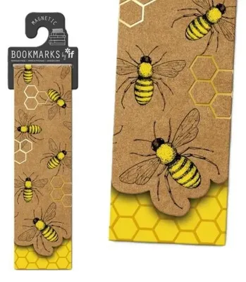Image de Marque-page magnétique Kraft - Abeilles - IF