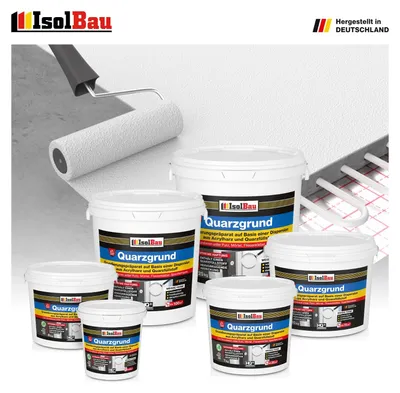 Produktbild von Isolbau Quarzgrund Weiß 8 kg Putzgrund Haftgrund Grundierung Quarz