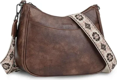 Zdjęcie produktu dla APHISON Klein torba crossbody z wegańskiej skóry damska torba na ramię kawa