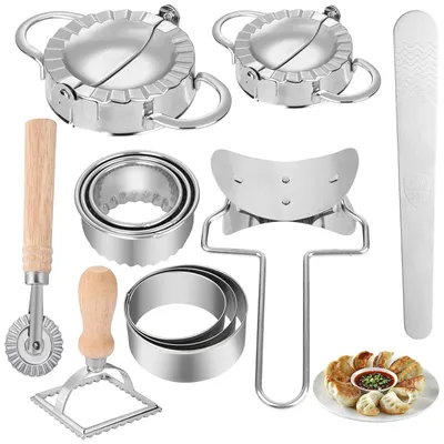 Produktbild von JOSPL 12 Stück Ravioli Dumpling Former,Edelstahl Ravioli Dumpling Maker