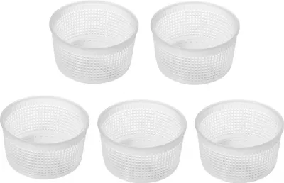 Produktbild von 5 x Kunststoff Käseform 0.35kg - 9x5.2cm, Käse Form, Kaseform, Kase Form, Käse Formen, Käseformen