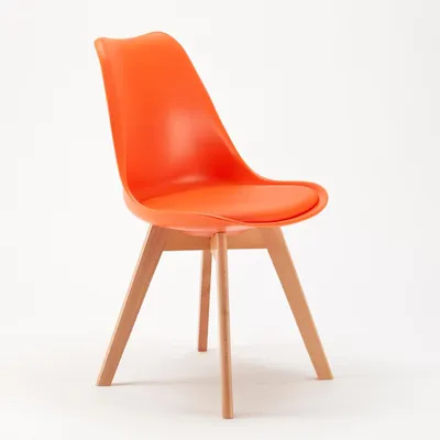 Immagine prodotto di Sedia imbottita Sedia da cucina Sedia da bistrot Sedia da pranzo Scandinavo Calice nordico - Arancione