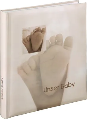 Produktbild von Hama Buch-Album Baby Feel, 29x32 cm, 60 weiße Seiten, 2seitiger Te